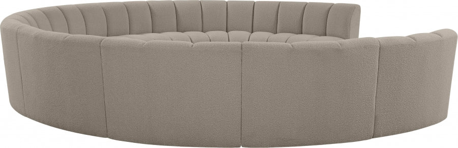 Infinity Boucle Fabric 10pc. Sectional