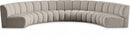 Infinity Boucle Fabric 6pc. Sectional