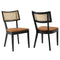 Caledonia Vegan Leather Upholstered Wood Dining Chairs - Set of 2