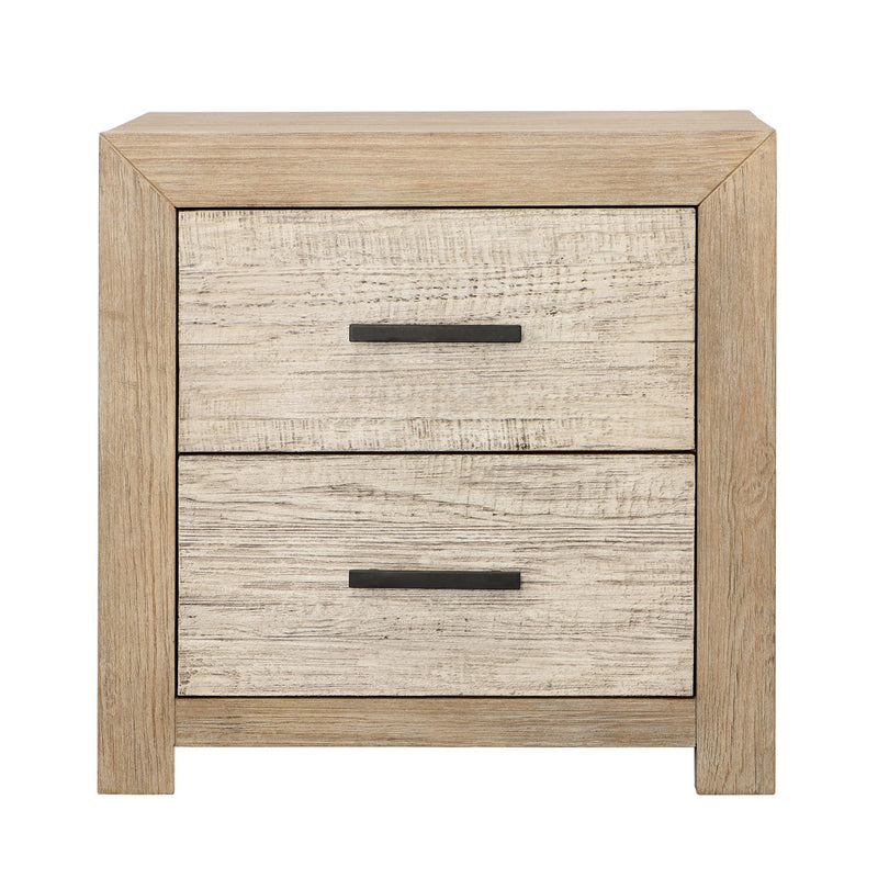 Roux Nightstand Double Drawer