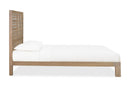 Batten Solid Oak Slatted Platform Bed in Blonde