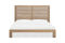 Batten Solid Oak Slatted Platform Bed in Blonde