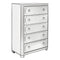 Simplicity Mirrored 5 Drawer Tall Chest