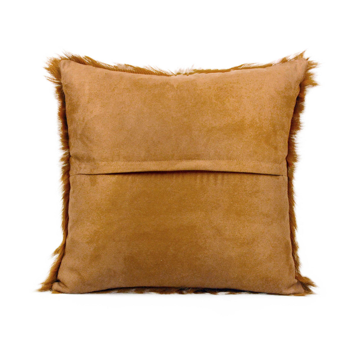 Amber 18" Genuine Goatskin Square Pillow
