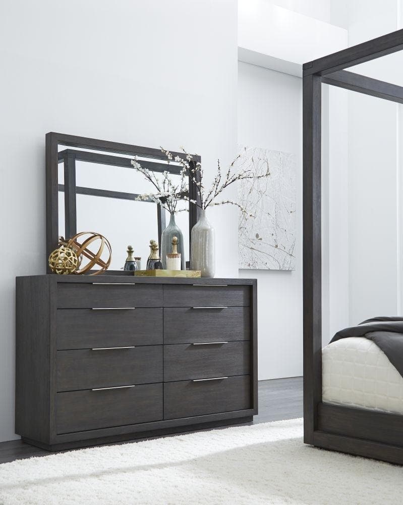 dark grey dresser ChaletPosh in Assembling this dresser is straightforward Modus Furniture Oxford Eight Drawer