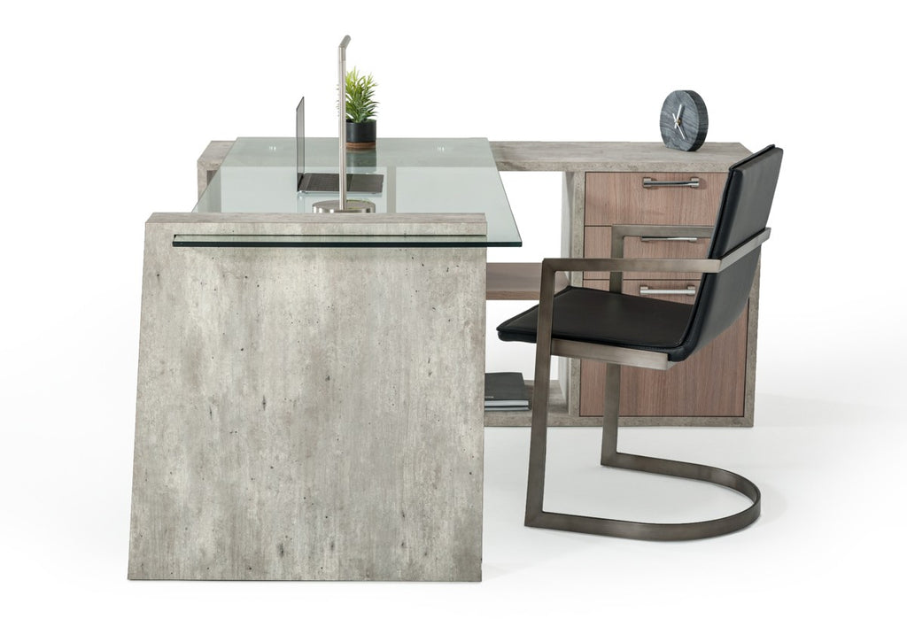 Nova Domus Boston Modern Faux Concrete Office File Cabinet main image 0