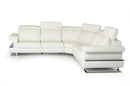 Estro Salotti Crosby - Italian Modern White Leather Sectional Sofa