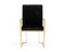 Modrest Fowler - Modern Black Velvet Dining Chair