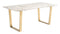 Atlas Dining Table White & Gold