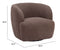 Govan Swivel Chair Ivory
