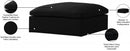 Serene Linen Deluxe Cloud Modular Overstuffed Ottoman
