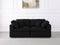Serene 2 Piece Linen Fabric Modular Sofa