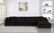 Serene 5 Piece Linen Deluxe Modular Overstuffed Reversible Sectional
