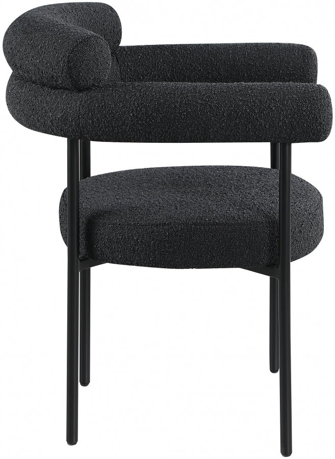 Blake Boucle Fabric Dining Chair