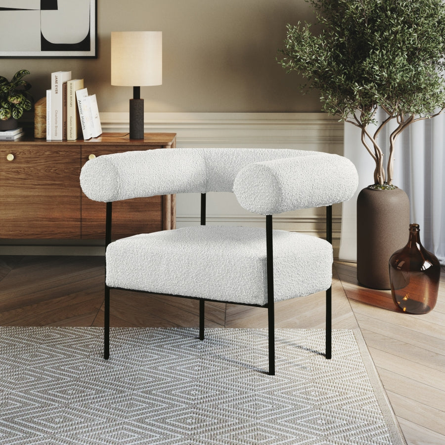 Blake Boucle Fabric Accent Chair