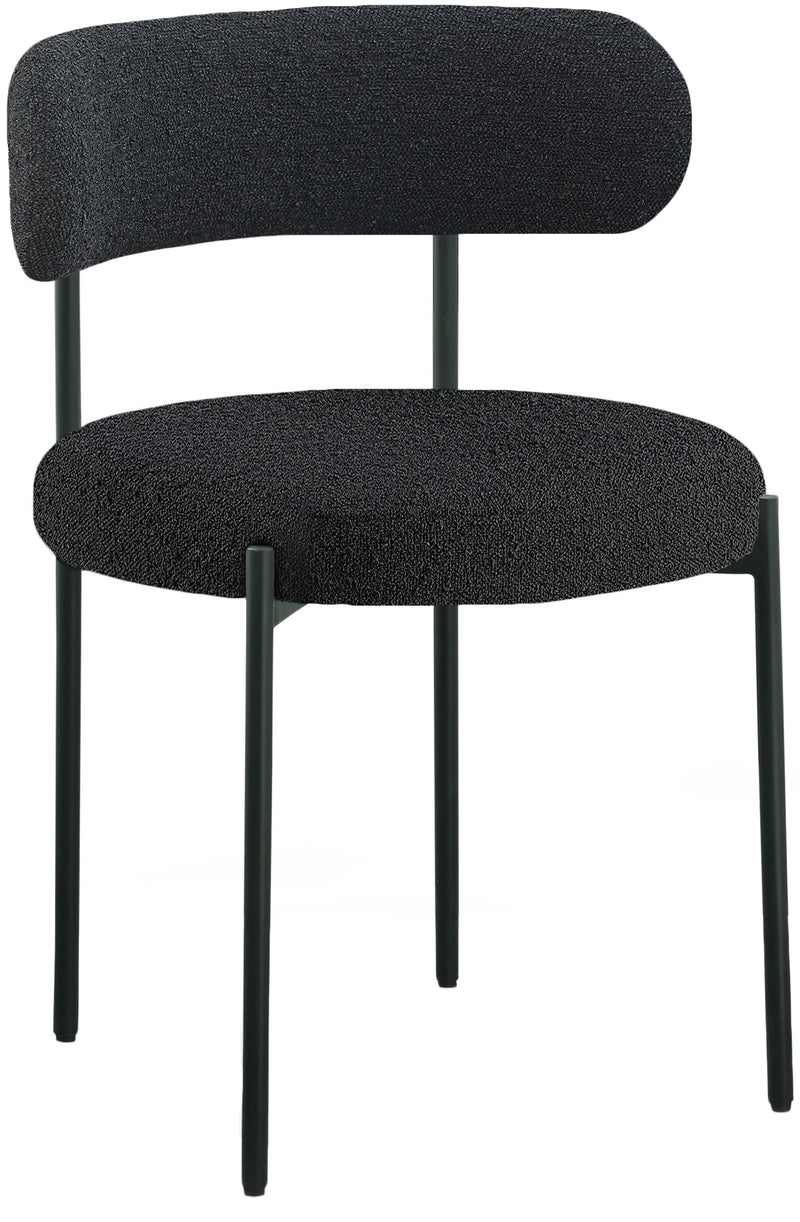 Beacon Boucle Fabric Dining Chair