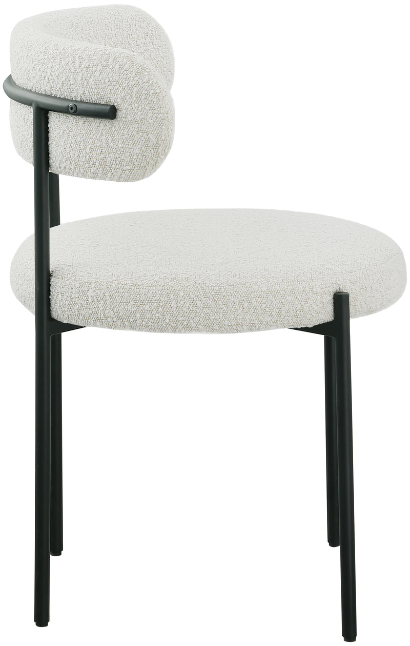 Beacon Boucle Fabric Dining Chair