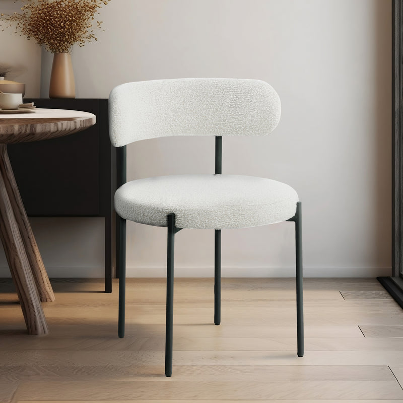 Beacon Boucle Fabric Dining Chair