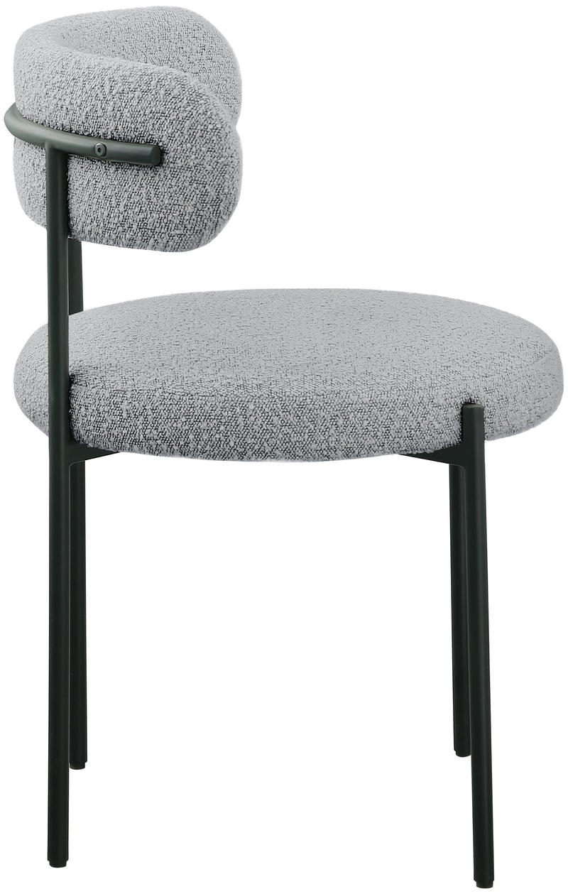 Beacon Boucle Fabric Dining Chair