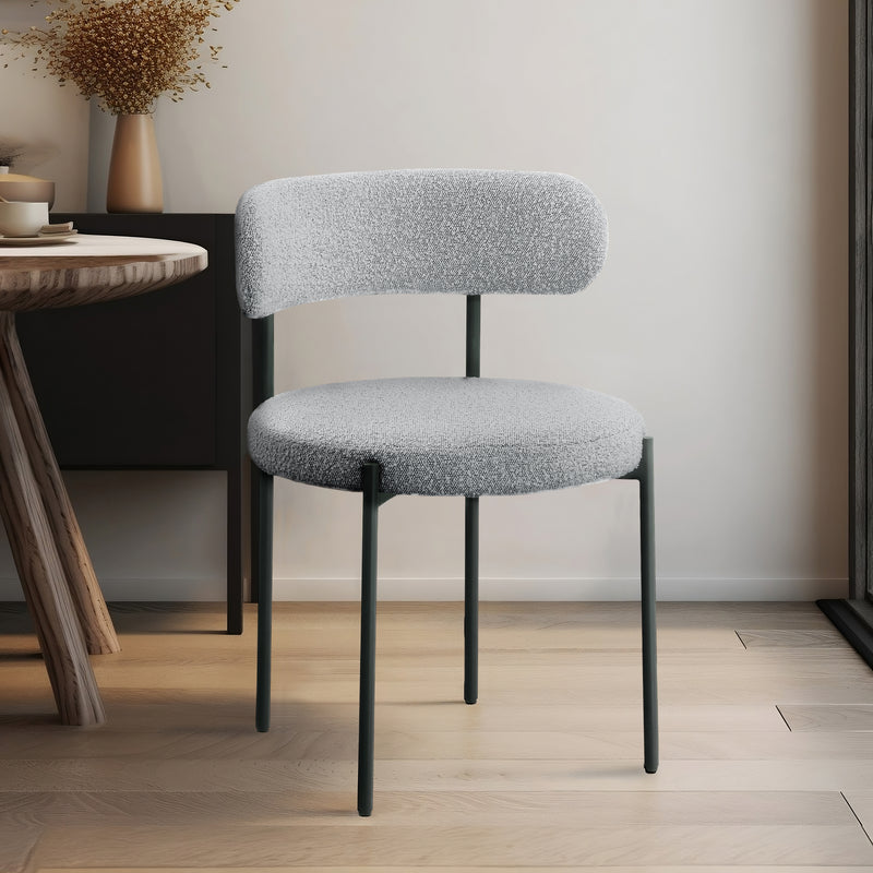 Beacon Boucle Fabric Dining Chair