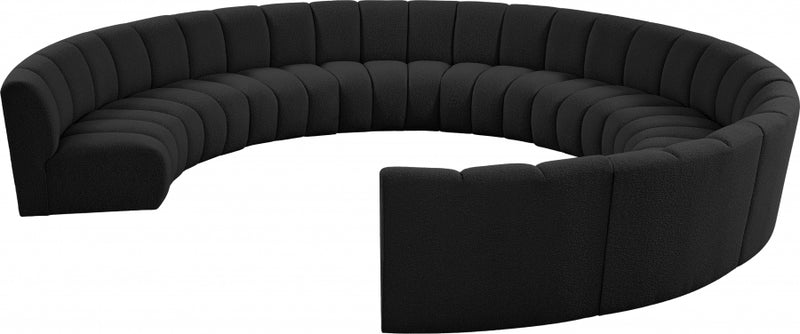 Infinity Boucle Fabric 10pc. Sectional