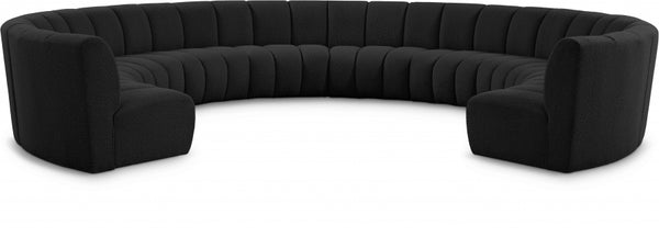 Infinity Boucle Fabric 10pc. Sectional