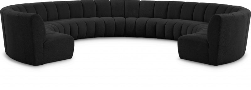 Infinity Boucle Fabric 10pc. Sectional