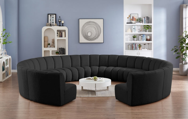 Infinity Boucle Fabric 11pc. Sectional