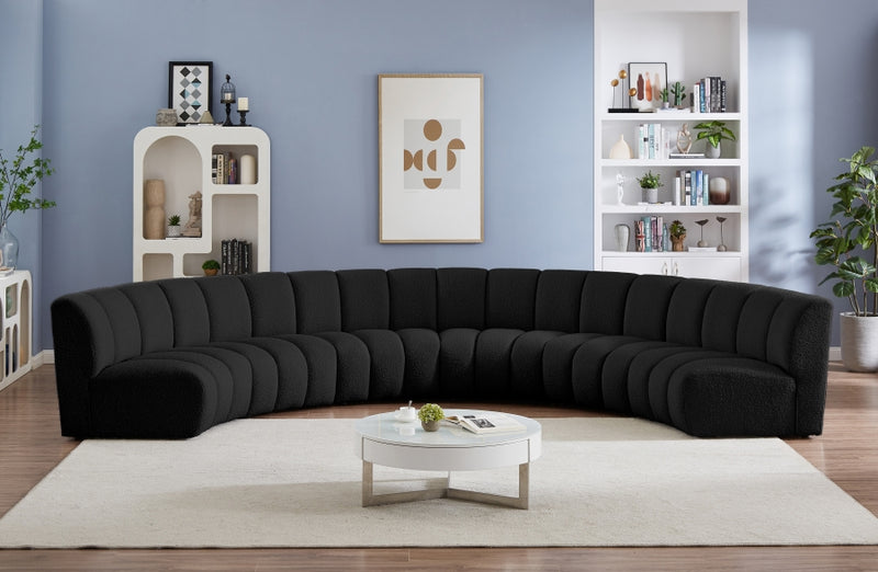 Infinity Boucle Fabric 6pc. Sectional