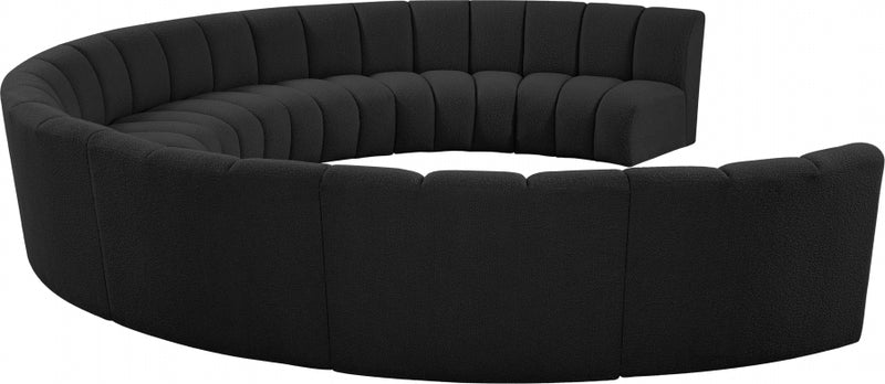 Infinity Boucle Fabric 9pc. Sectional