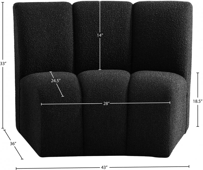 Infinity Boucle Fabric Modular Chair