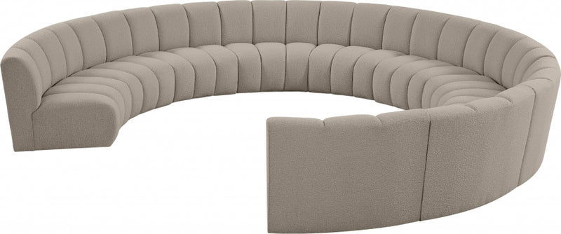 Infinity Boucle Fabric 10pc. Sectional