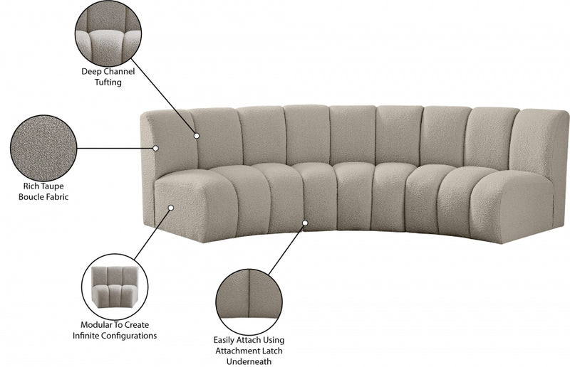 Infinity Boucle Fabric Sofa