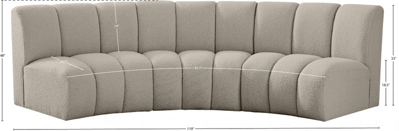 Infinity Boucle Fabric Sofa
