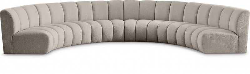 Infinity Boucle Fabric 6pc. Sectional