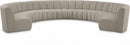 Infinity Boucle Fabric 9pc. Sectional