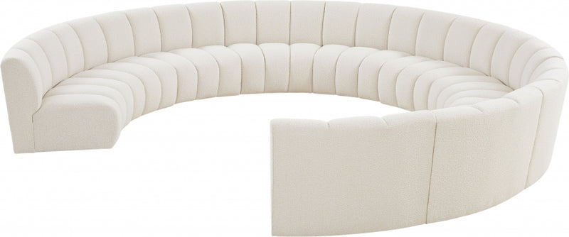 Infinity Boucle Fabric 10pc. Sectional