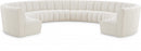 Infinity Boucle Fabric 10pc. Sectional