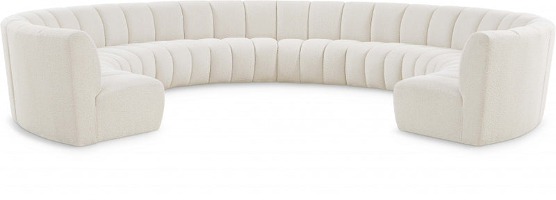 Infinity Boucle Fabric 10pc. Sectional