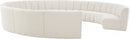 Infinity Boucle Fabric 11pc. Sectional