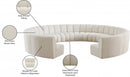 Infinity Boucle Fabric 11pc. Sectional