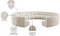 Infinity Boucle Fabric 11pc. Sectional