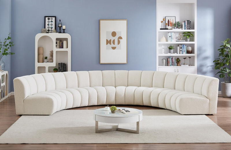 Infinity Boucle Fabric 6pc. Sectional