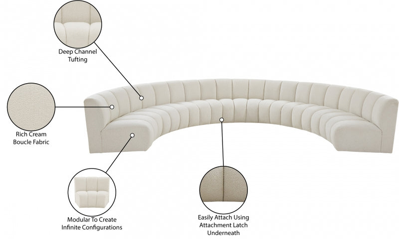 Infinity Boucle Fabric 7pc. Sectional