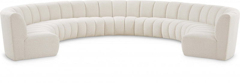 Infinity Boucle Fabric 9pc. Sectional