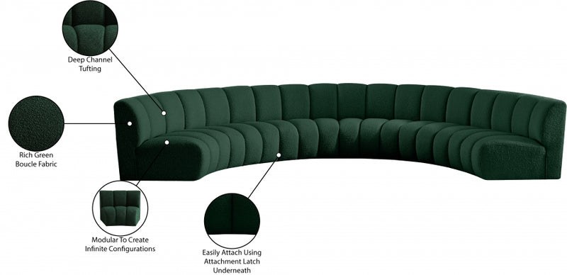Infinity Boucle Fabric 6pc. Sectional