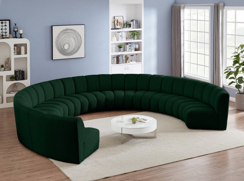 Infinity Boucle Fabric 9pc. Sectional