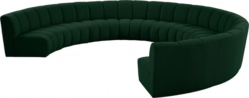 Infinity Boucle Fabric 9pc. Sectional