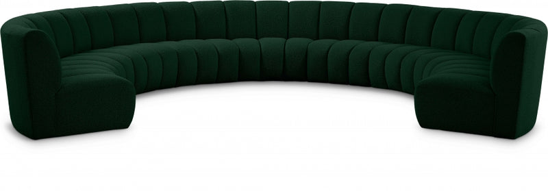 Infinity Boucle Fabric 9pc. Sectional