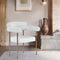 Blake Boucle Fabric and Faux Leather Dining Chair